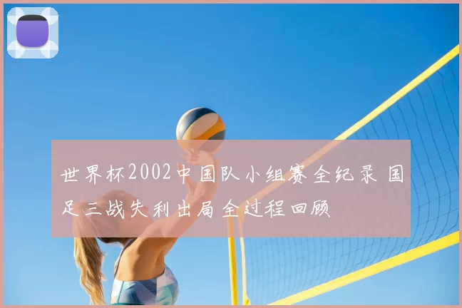世界杯2002中国队小组赛全纪录 国足三战失利出局全过程回顾